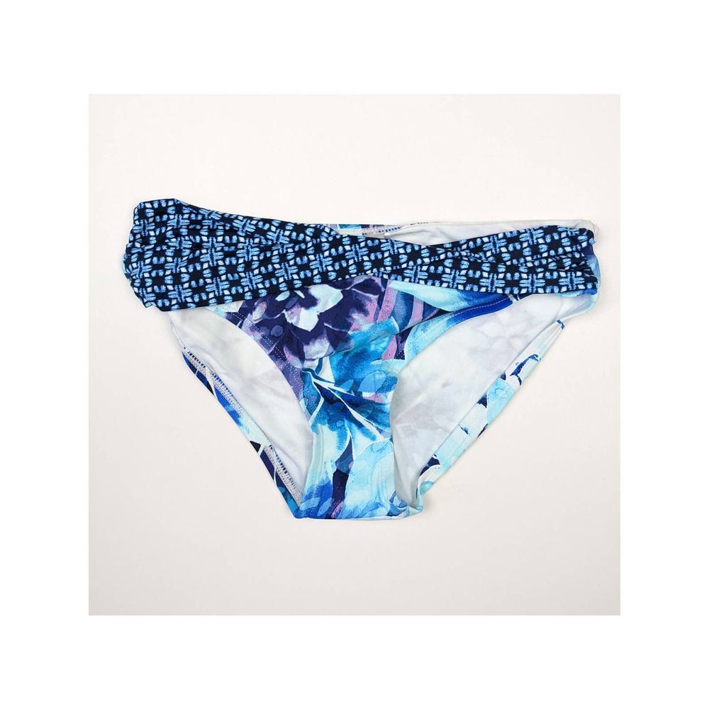 Tommy Bahama Aqua Petals High Waist Bikini Bottoms XXS/TTP - Picture 3 of 9